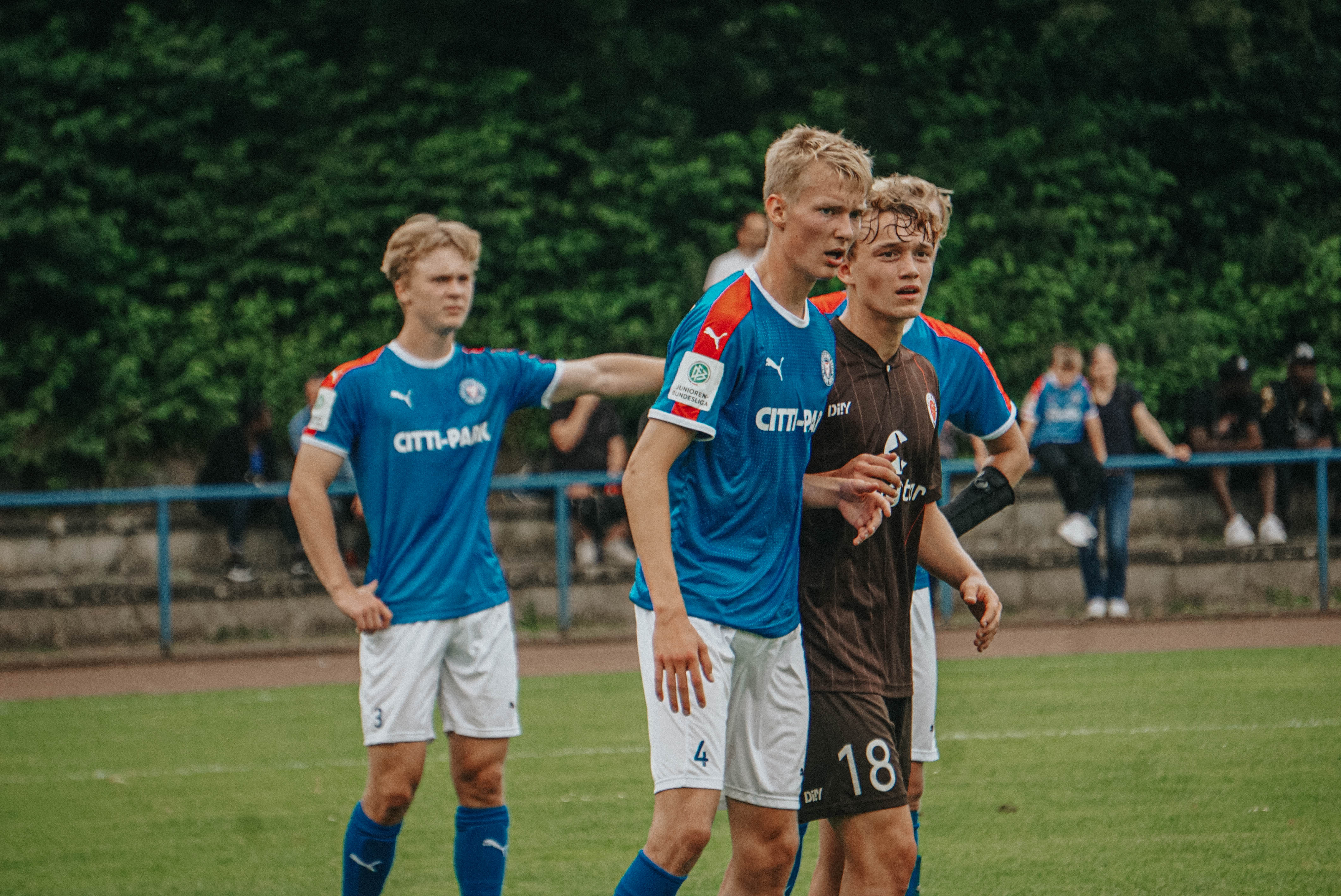 Gegen Kiel waren Remo Merke (r.) und Co noch unterlegen, in Leipzig will die U19 für eine Überraschung sorgen.