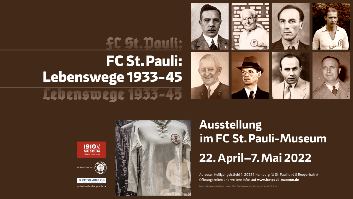 Sieben St. Paulianer – acht Lebenswege: Das ist die Basis von "FC St. Pauli: Lebenswege 1933-45“.