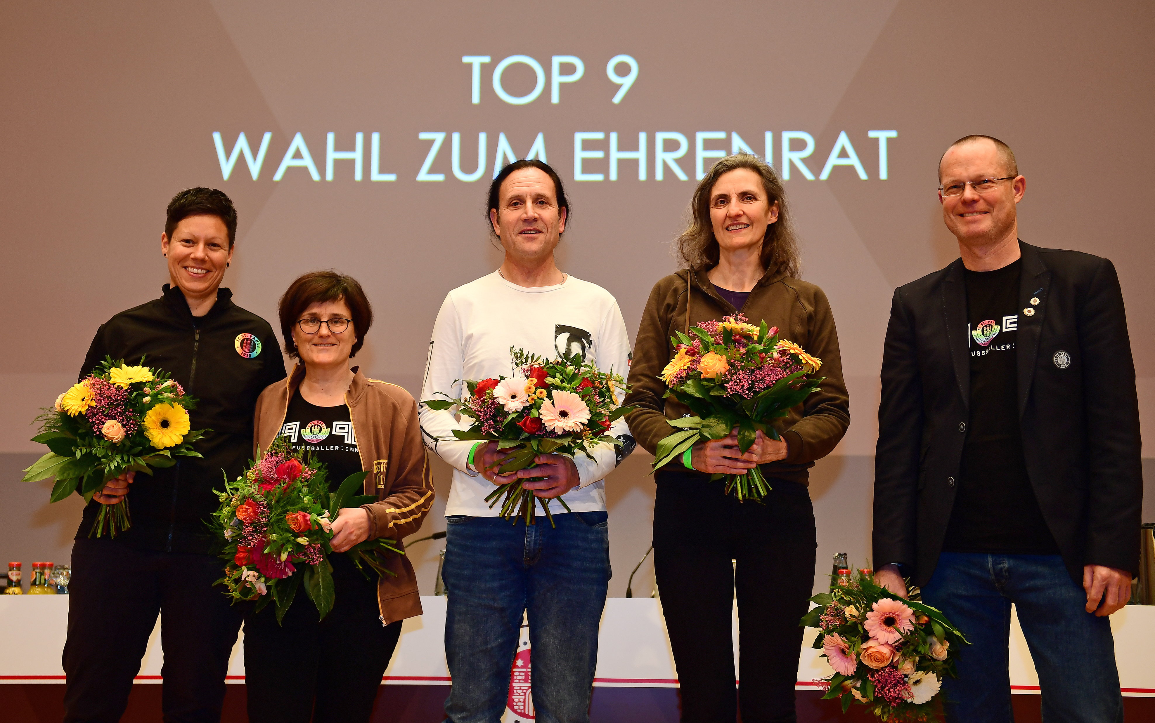 V.l.n.r.: Nadia Mekhchoun, Suzann Edding, Manfed Heinzinger, Minke Tiedemann-Borsutzky, Heiko Schlesselmann