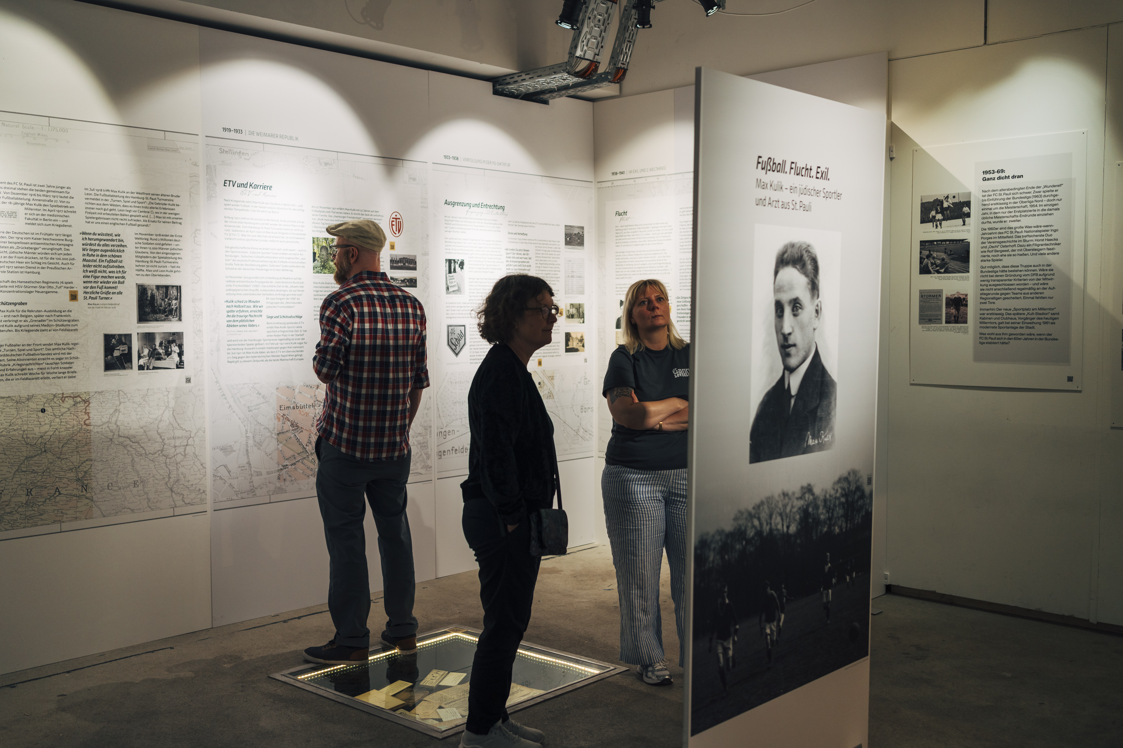 Auch die Sonderausstellung über den jüdischen Arzt und Fußballer Max Kulik aus St. Pauli ist weiterhin im FC St. Pauli-Museum zu sehen.