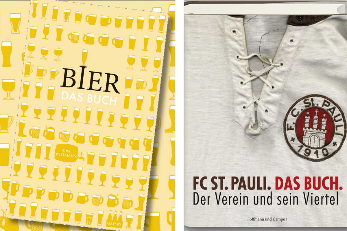 Lesungs-Double: Wenn "Bier. Das Buch." auf "FC St. Pauli. Das Buch" trifft, bleibt garantiert kein Auge (und keine Kehle) trocken!